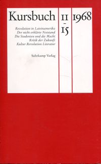 Kursbuch 11 - 15, 1968. (Umschlag)