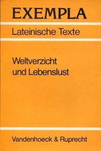 Weltverzicht und Lebenslust. (Umschlag)