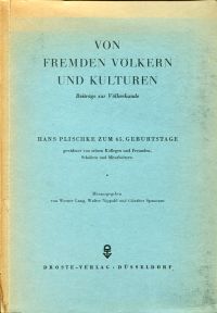 Plischke, Von fremden Völkern und Kulturen. (Umschlag)
