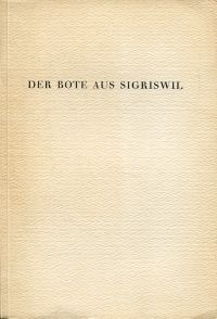 Lüthi, Der Bote aus Sigriswil; Nr. 2, auf die Festzeit 1956/1957. (Umschlag)