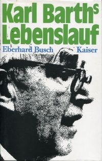 Busch, Karl Barths Lebenslauf. (Umschlag)