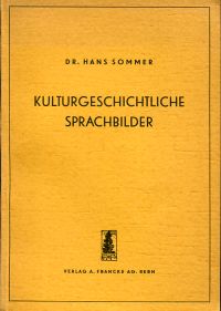 Sommer, Kulturgeschichtliche Sprachbilder. (Umschlag)