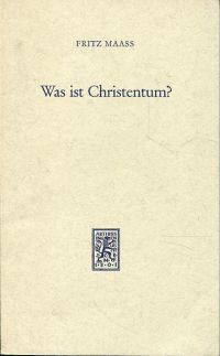 Maass, Was ist Christentum? (Umschlag)