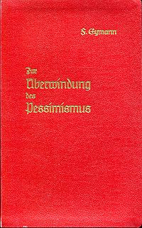 Eymann, Zur Überwindung des Pessimismus. (Umschlag)