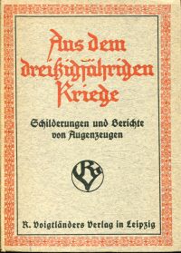 Krügel, Aus dem dreißigjährigen Kriege. (Umschlag)