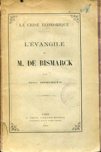 Domergue, La crise économique. (Umschlag)