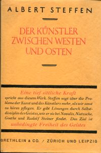 Steffen, Der Künstler zwischen Westen und Osten. (Umschlag)