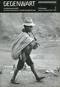 Gegenwart, 53. Jahrgang, Januar/Februar 1991, Heft 1 (Umschlag)