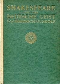 Gundolf, Shakespeare und der deutsche Geist. (Umschlag)