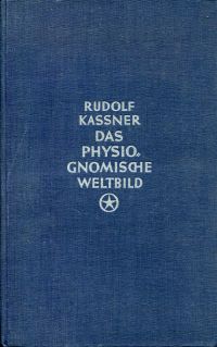 Kassner, Das physiognomische Weltbild. (Umschlag)