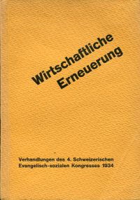 Wirtschaftliche Erneuerung. (Umschlag)