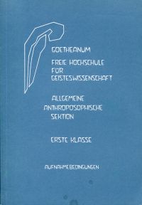 Goetheanum. Freie Hoschule für Geisteswissenschaft. Allgemeine Anthroposophische (Umschlag)