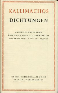Kallimachos: Die Dichtungen des Kallimachos. (Umschlag)