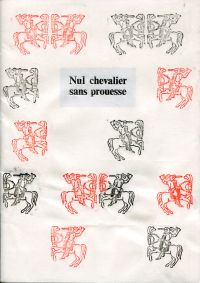Nul Chevalier sans prouesse. (Umschlag)