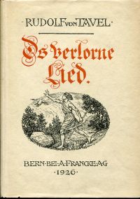 Tavel, Ds verlorne Lied. (Umschlag)