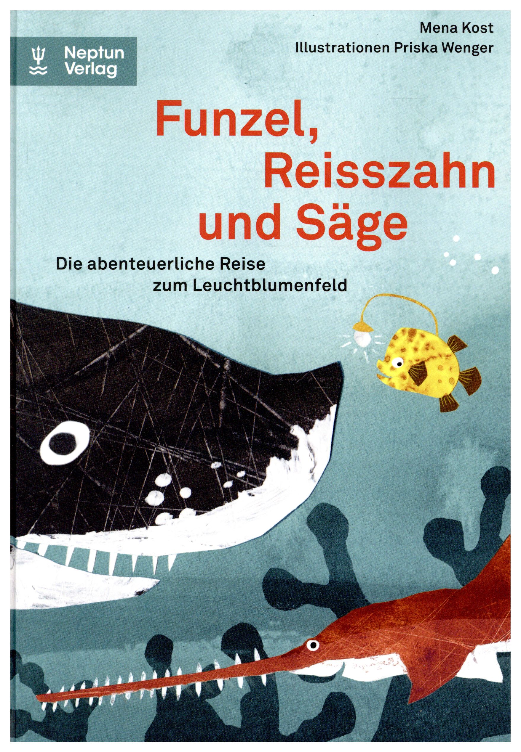 Kost, Funzel, Reisszahn und Säge. (Umschlag)