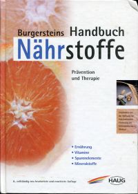 Burgerstein, Burgersteins Handbuch Nährstoffe. (Einband)
