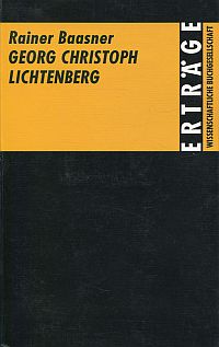 Baasner, Georg Christoph Lichtenberg. (Umschlag)