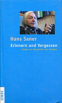 Saner, Erinnern und Vergessen. (Umschlag)