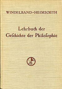Windelband, Lehrbuch der Geschichte der Philosophie. (Umschlag)