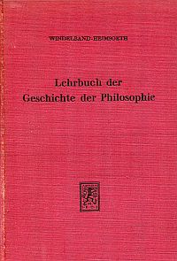 Windelband, Lehrbuch der Geschichte der Philosophie. (Umschlag)
