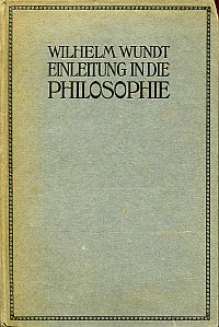 Wundt, Einleitung in die Philosophie. (Umschlag)