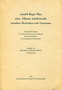 Mesmer, Arnold Ruges Plan einer Alliance intellectuelle zwischen Deutschen und F (Umschlag)