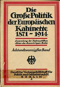 England und die Deutsche Flotte 1908 - 1911. (Umschlag)