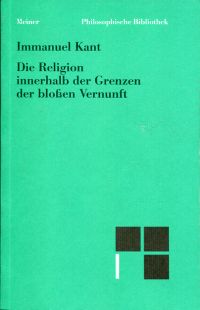 Kant, Die Religion innerhalb der Grenzen der blossen Vernunft (Umschlag)