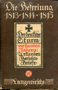 Klein, Die Befreiung 1813, 1814, 1815. (Umschlag)