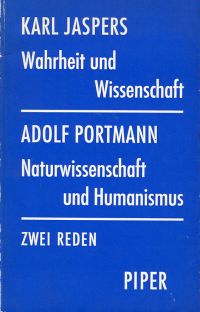 Jaspers, Wahrheit und Wissenschaft / (Umschlag)