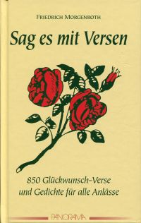 Morgenroth, Sag es mit Versen. (Umschlag)