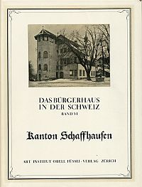 Das Bürgerhaus in der Schweiz, Band 6. (Umschlag)