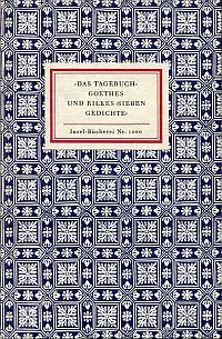 Unseld, "Das Tagebuch" Goethes und Rilkes "Sieben Gedichte". (Umschlag)