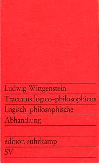Wittgenstein, Tractatus logico-philosophicus. Logisch-philosophische Abhandlung. (Umschlag)