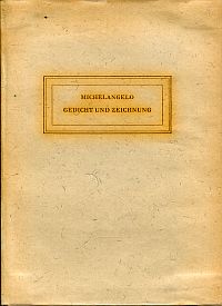 Michelangelo: Gedicht und Zeichnung. (Umschlag)