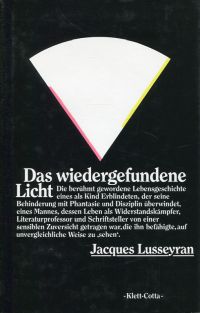 Lusseyran, Das wiedergefundene Licht. (Umschlag)