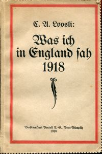 Loosli, Was ich in England sah. (Umschlag)