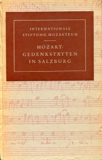 Mozart-Gedenkstätten in Salzburg. (Umschlag)