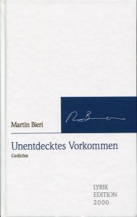 Bieri, Unentdecktes Vorkommen. (Umschlag)