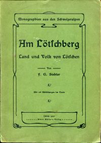 Stebler, Am Lötschberg. (Umschlag)