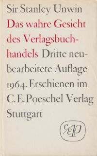 Unwin, Das wahre Gesicht des Verlagsbuchhandels. (Umschlag)
