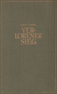 Crespi, Verlorener Sieg. (Umschlag)