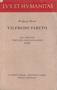 Hirsch, Vilfredo Pareto. (Umschlag)