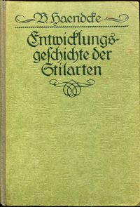 Haendcke, Entwicklungsgeschichte der Stilarten. (Umschlag)