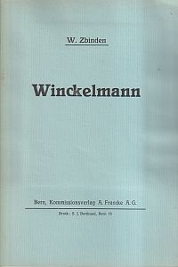 Zbinden, Winckelmann. (Umschlag)