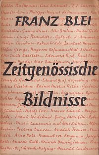 Blei, Zeitgenössische Bildnisse. (Umschlag)