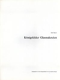 Maurer, Königsfelder Glasmalereien. (Umschlag)