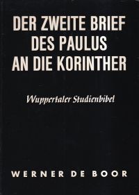 Boor, Der zweite Brief des Paulus an die Korinther. (Umschlag)