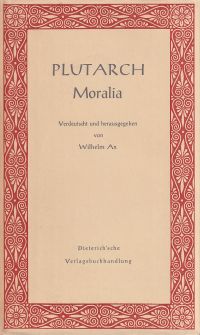 Plutarch: Moralia. (Umschlag)